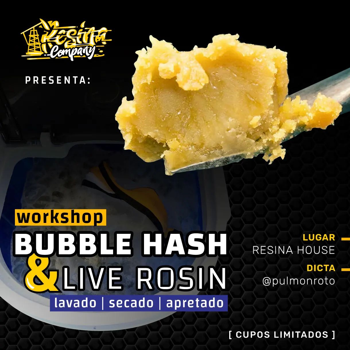 taller bubble hash y live rosin